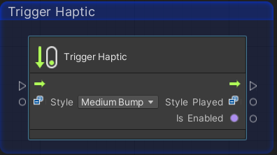 Trigger Haptic Node